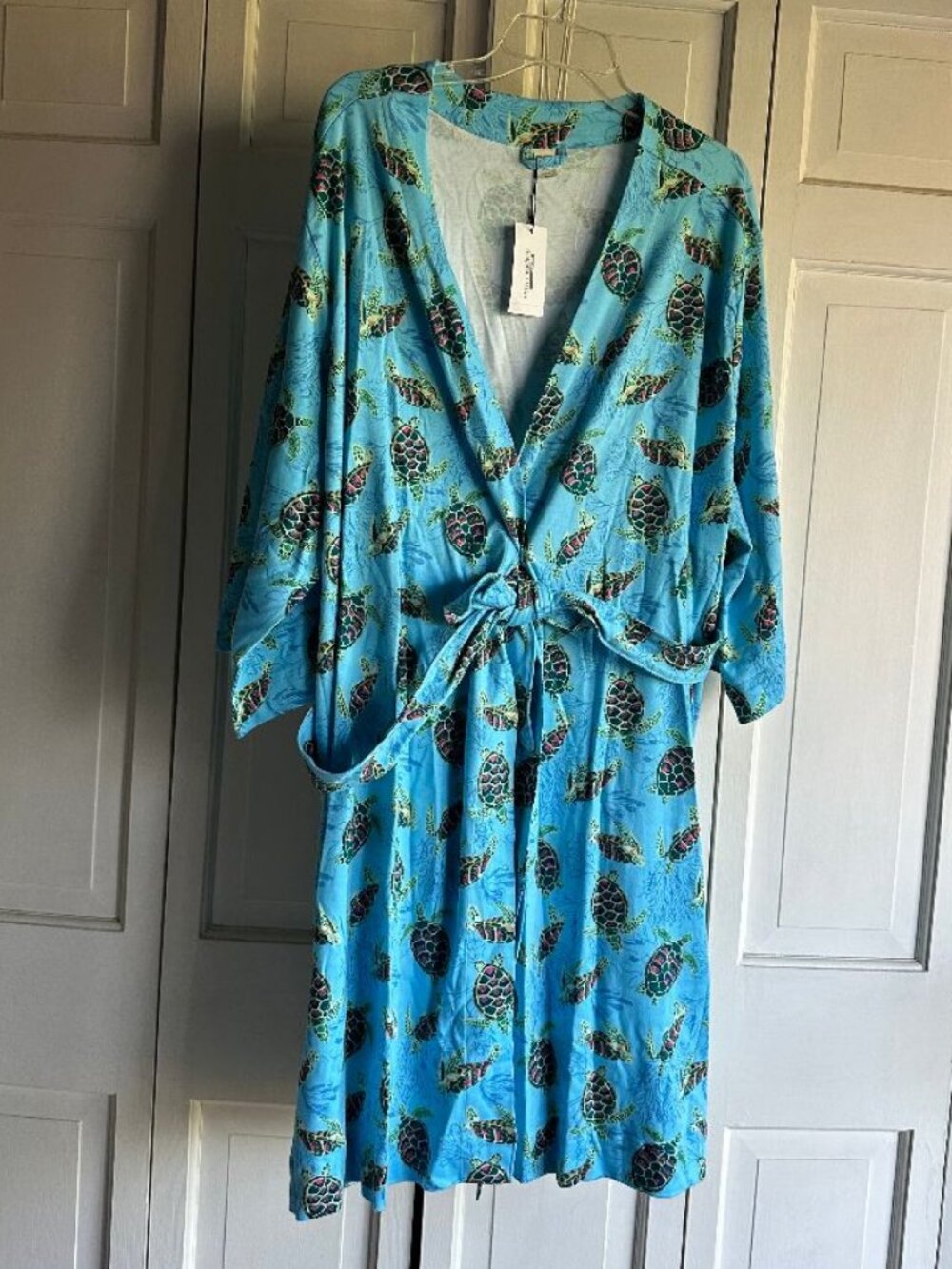 NWT $65 VERA BRADLEY BELTED COTTON ROBE PLUS SIZE 2XL-3XL